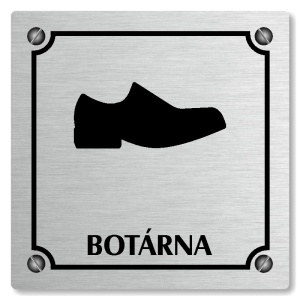 Botárna, 118x118mm, stříbrná, Kansas